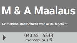 M & A Maalaus Oy logo
